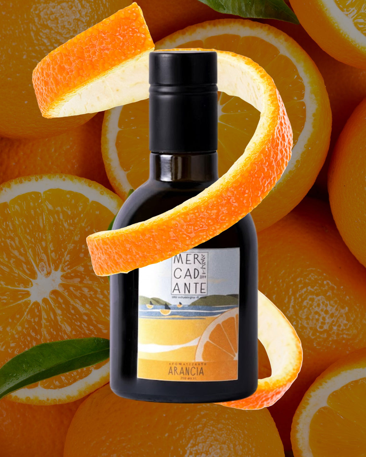 Olio EVO Mercadante aromatizzato all'arancia