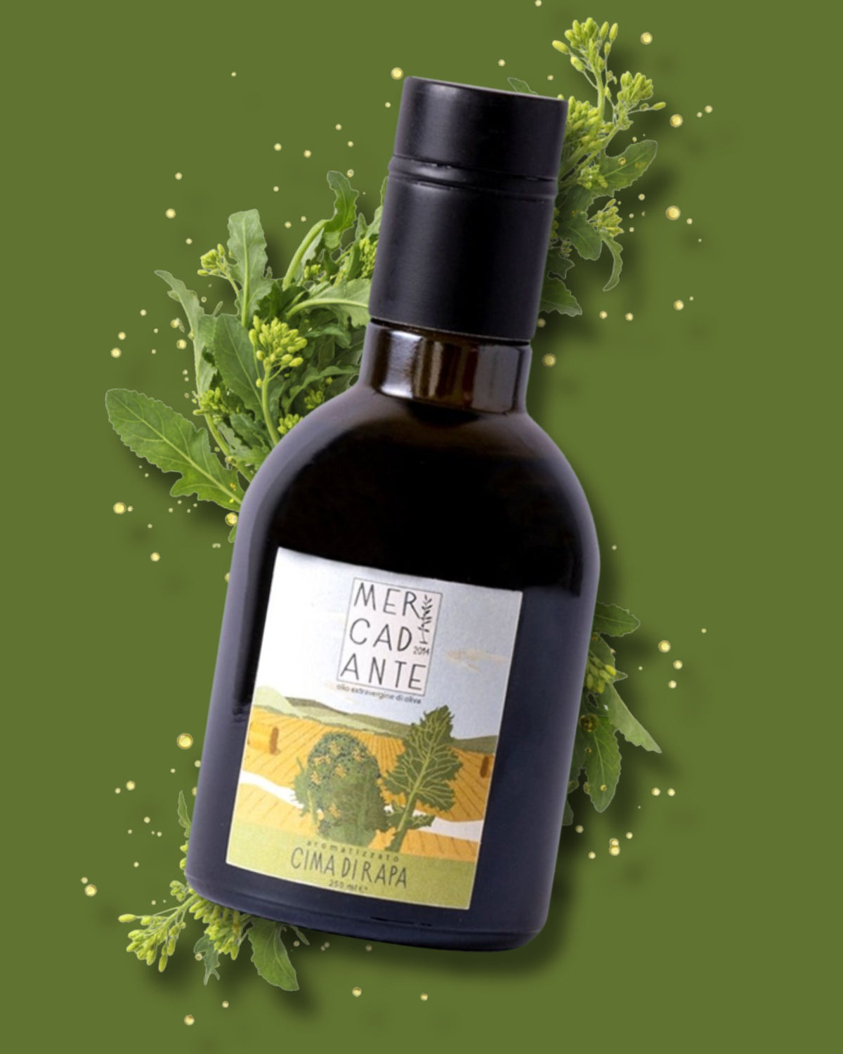 Olio EVO Mercadante aromatizzato alla cima di rapa