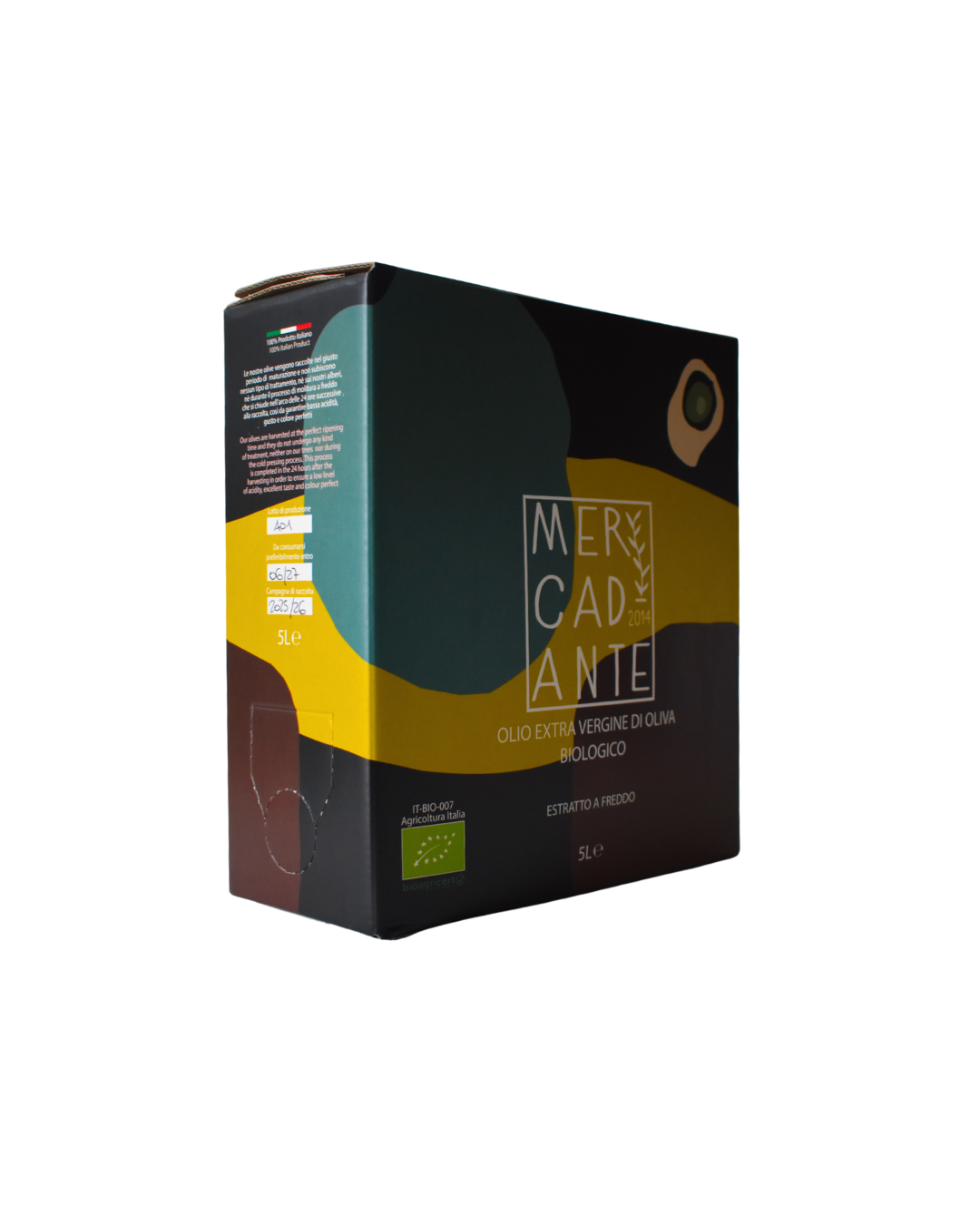 Bag-in-Box Olio EVO Mercadante 5 LT