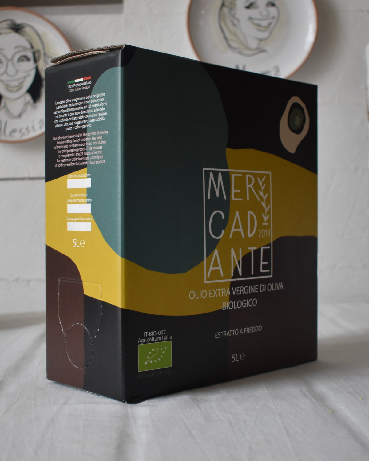 Confezione Bag-in-Box di olio EVO Mercadante