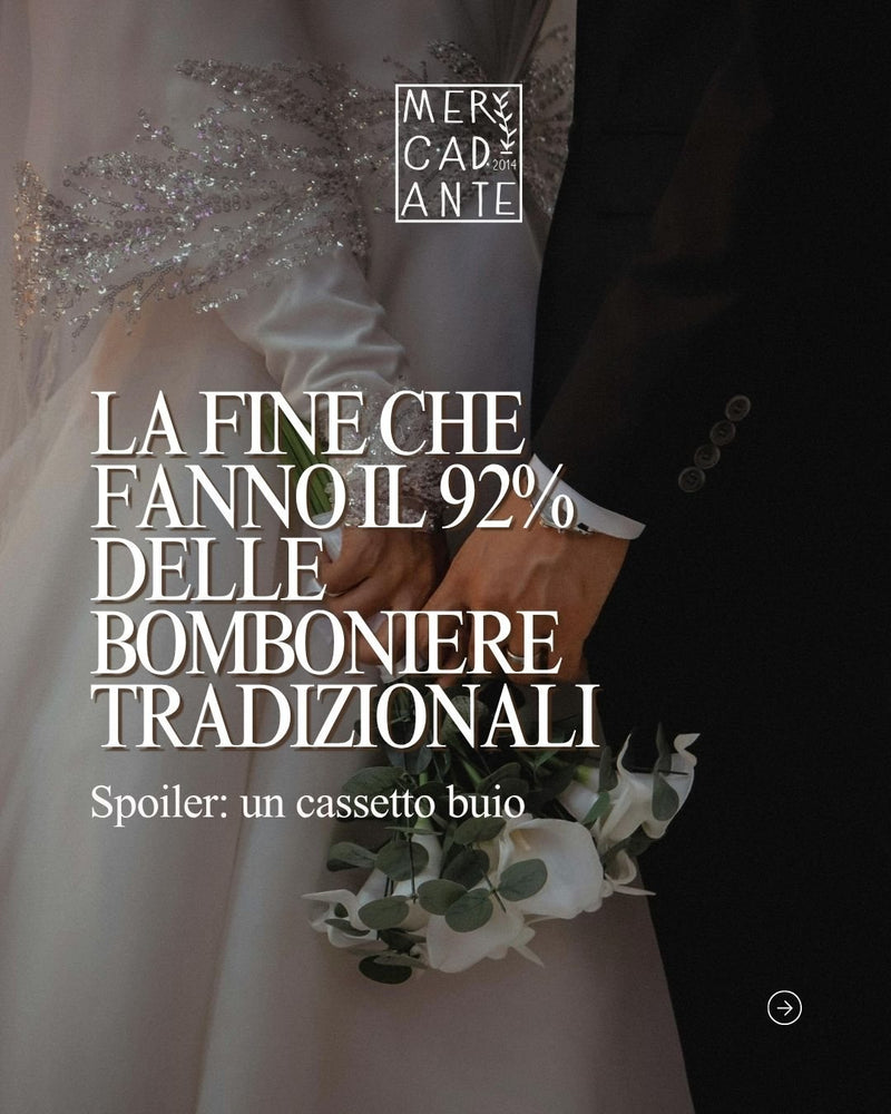 Post Instagram: la fine che fanno il 92% delle bomboniere tradizionali