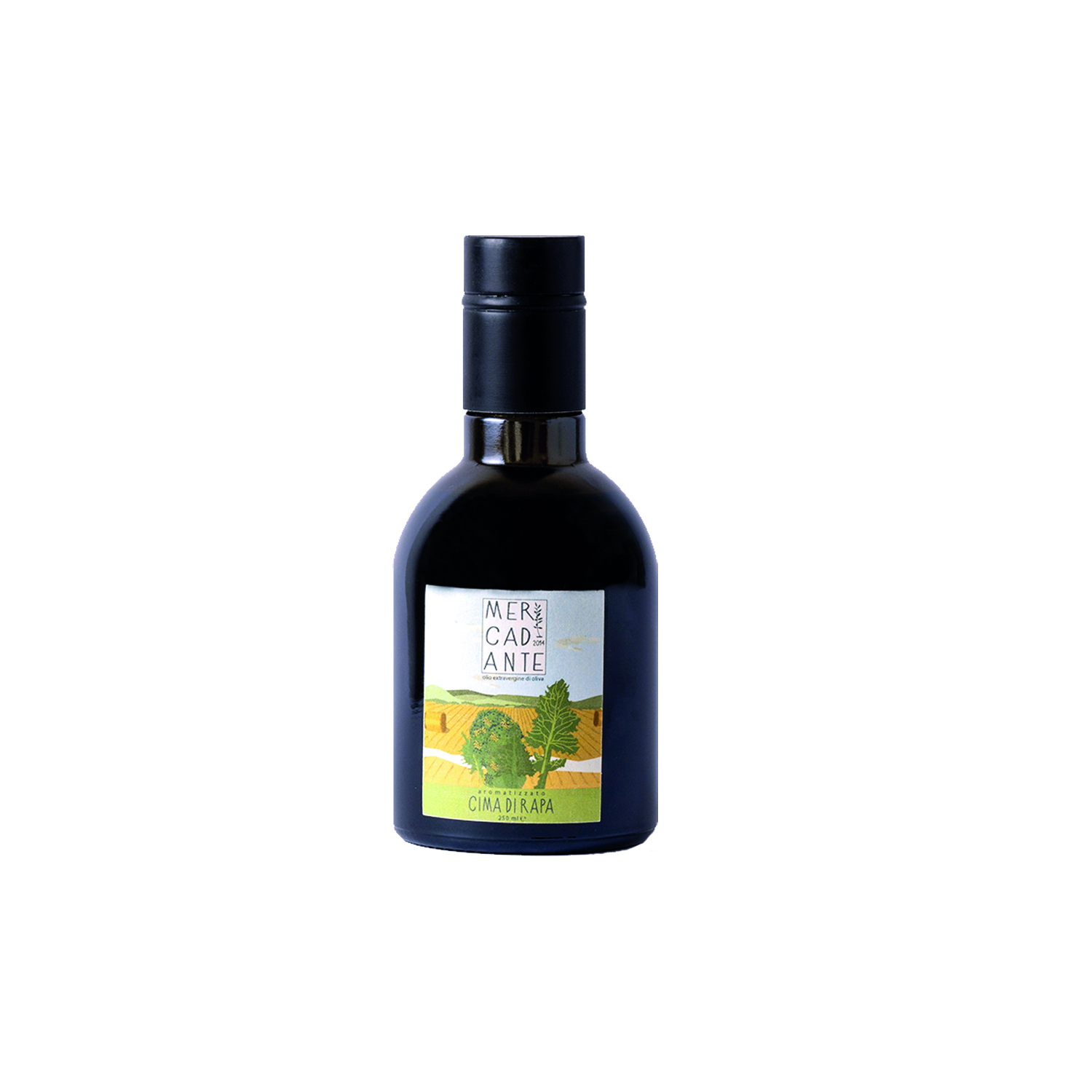 Aromatizzata cima di rapa Bottiglia vetro Olio EVO aromatizzato Cima di Rapa - Limone- Arancia - immagine 3